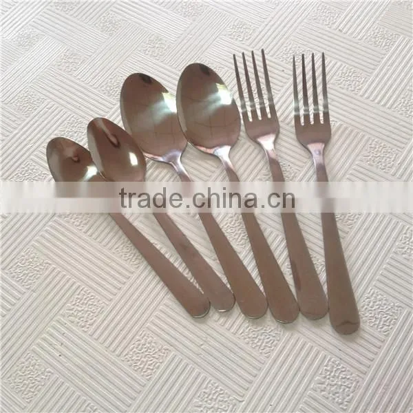 Camping Picnic Metal flatware Spoon and Fork
