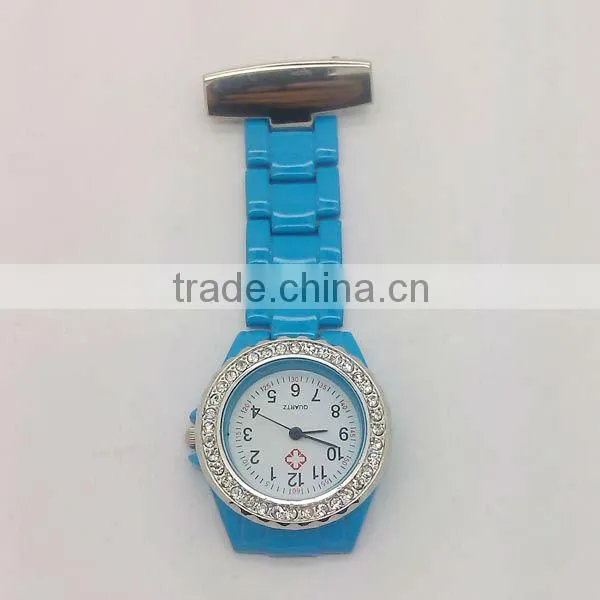 High quality water resistant smile face Japan movement alloy nurse watch