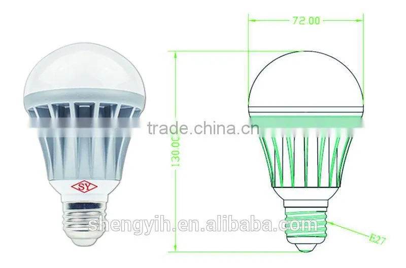 SY 15W Cool White LED bulb home led light CE Rohs E27 B22 factory price