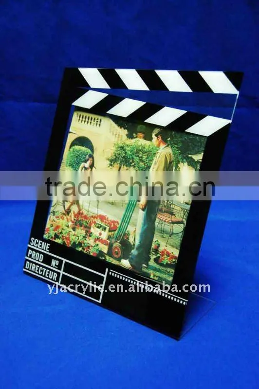 Black acrylic photo frame