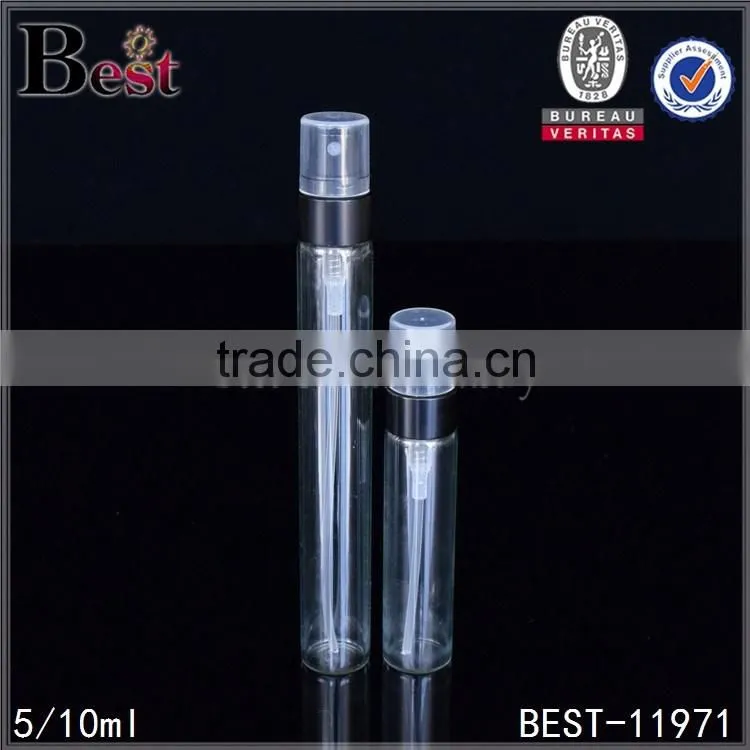 5ml 10ml sprayer type clear glass bottle for perfume