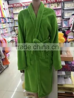 women wholesale coral fleece microfiber leopard bathrobe