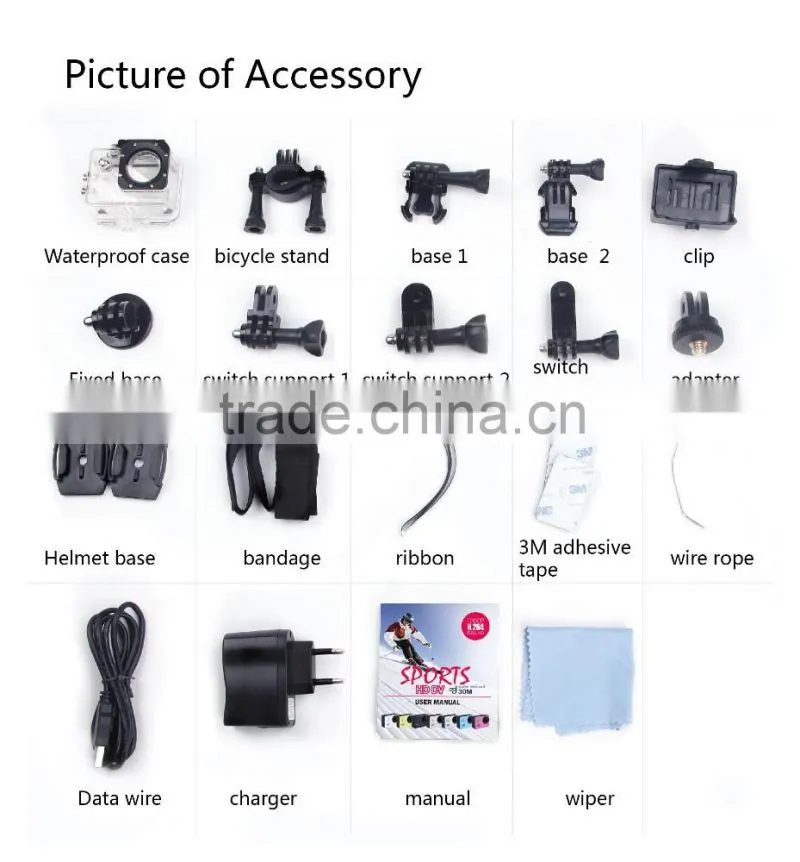 sj4000 sport action camera hd1080p selfie stick
