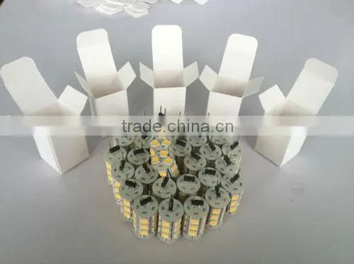 2014 hot selling 0.799 3014 12V DC silicone G4 led light bulb small size