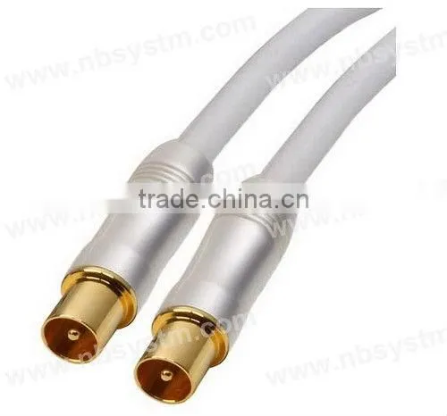 Assembly Type TV Cable PLA Plug to 2xRCA Plug