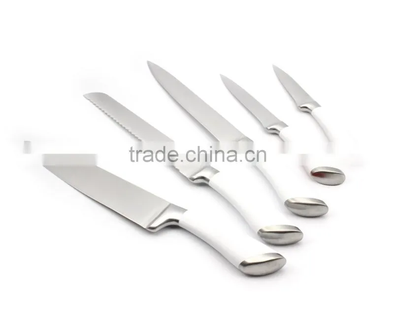 5pcs Colorfule Handle Kitchen Knife Set