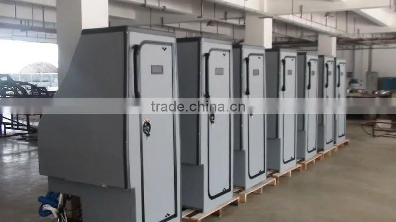 Coach bus toilet with washing room