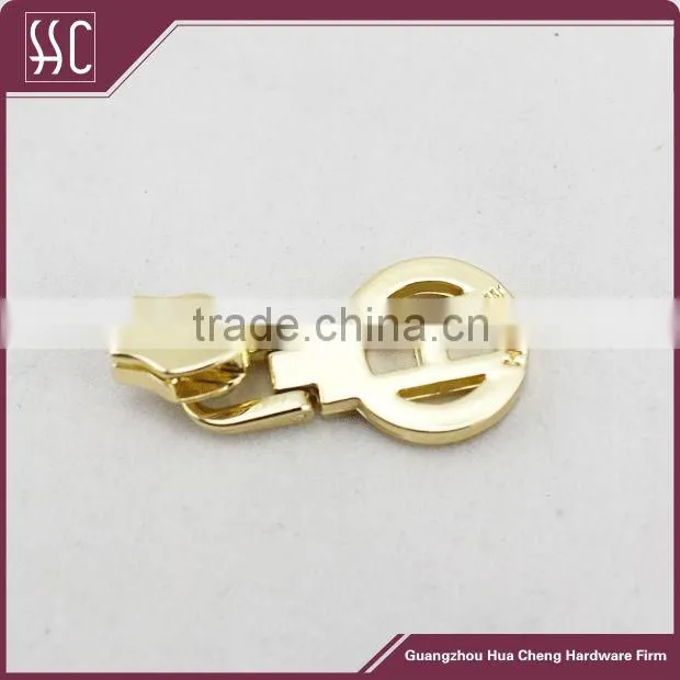 custom logo metal zipper puller and slider