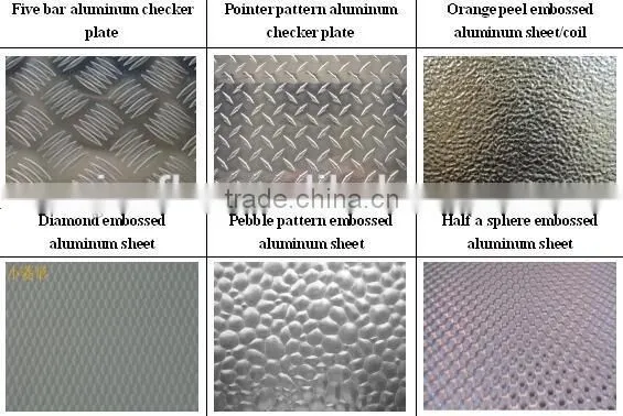 Mill finished embossed aluminum sheet of hemispheric pattern