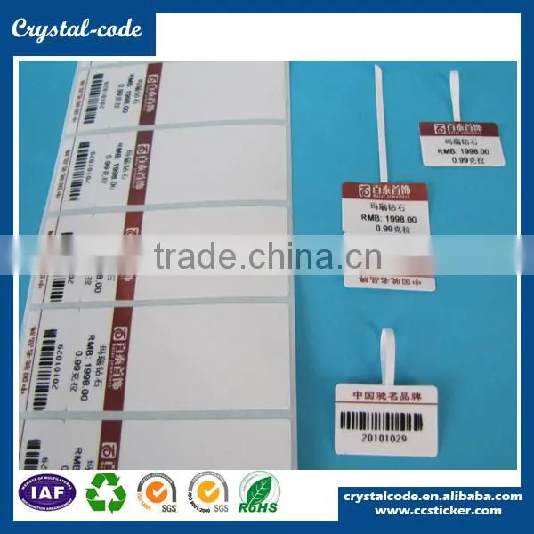 Wholesale fast delivery laminating durable permanent adhesive jewelry label