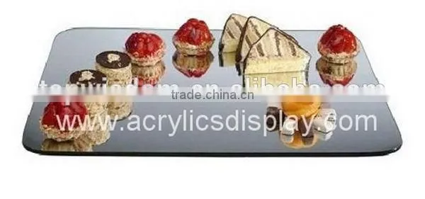 Cheap promotional round acrylic serving trays