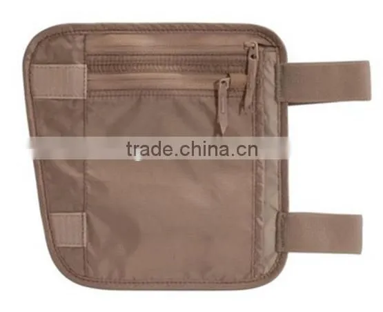 Rfid Zipper Travel Gear Undercover Leg Wallet
