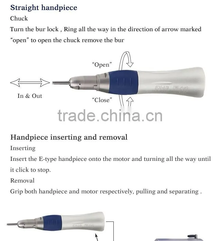 Inner Spray Dental slow handpiece type air turine hanpiece
