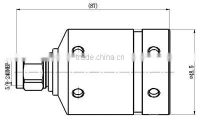 RF Coaxial N male connector for leaky feeder 1-1/4" cable
