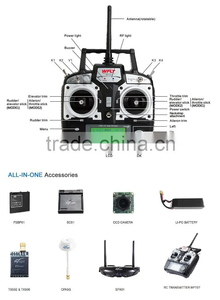 H1783 New Flysight RTF Speedy F250 V1.0 Combo 3K Full Carbon Fiber Frame FPV Racing HD Camera Quadcopter All in One Accessories