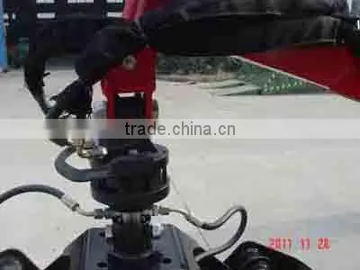 tractor hydraulic log grab grabbing excavator