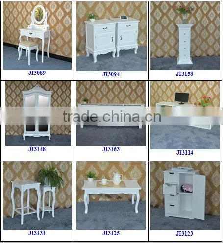 European Drawer Armoire Wood Wardrobe One Mirror Door Cabinet Bedroom Boudoir Armoire