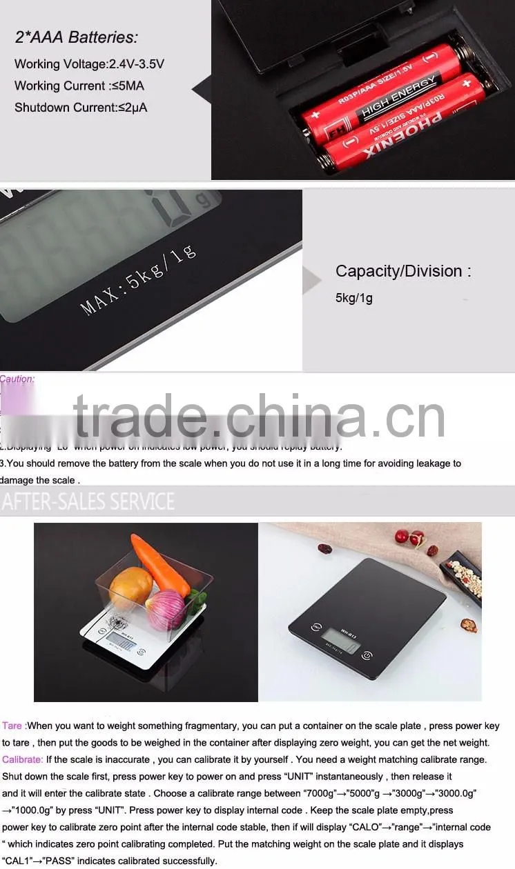 Best sale digital kitchen scale/weighing scale/nutritional scale 1g