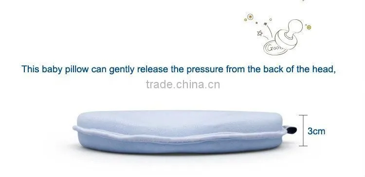 100% Cotton Soft and Comfort Newborn Baby Infant Pillow Flat Head Baby Pillow