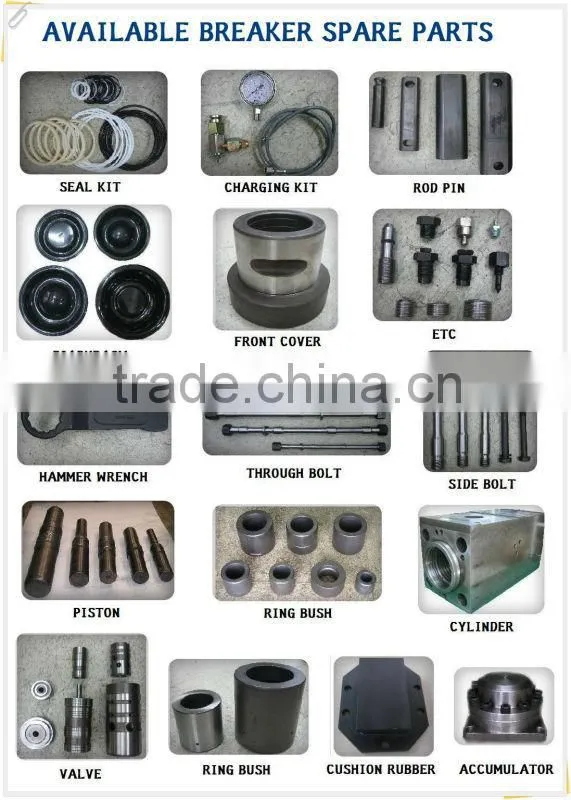 hydraulic breaker spare parts chisels