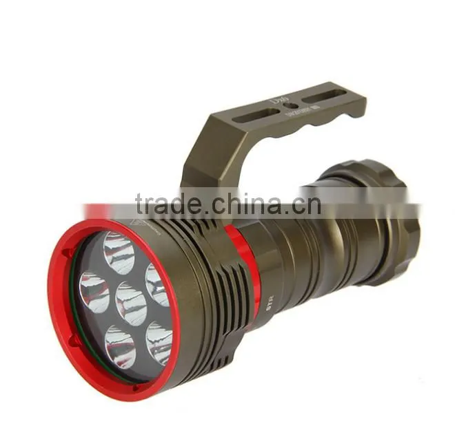 200M Deep diving flashlight 6*CR EE XM-L U2 LED 3-mode 5000LM high light led torch flashlight