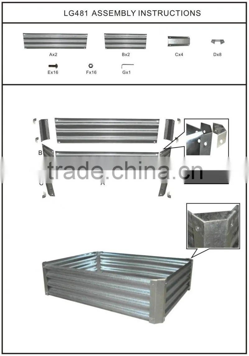 Gavabuzed Rised Metal Garden Bed