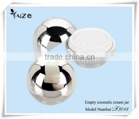 Empty cosmetic cream jar