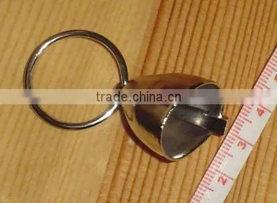 zinc alloy bell for pets .2cm cat bell with keyring (A399)