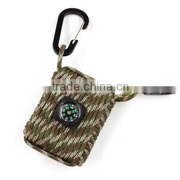 550 paracord survival bag for belt, survival cheap tools bag