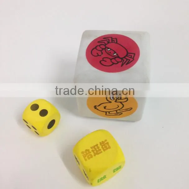 Melors bulk dice,funny dice,Jumbo EVA foam dice
