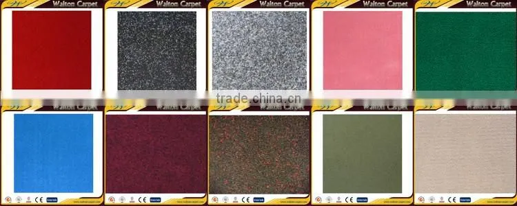 Plain nonwoven durable needle punched polyester showroom carpet