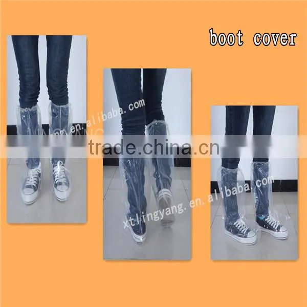 3grams blue disposable printed plastic overshoes