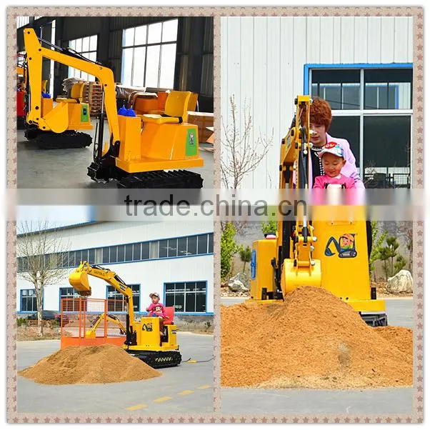 fashinal toy excavator park amusement equipment with coin operated