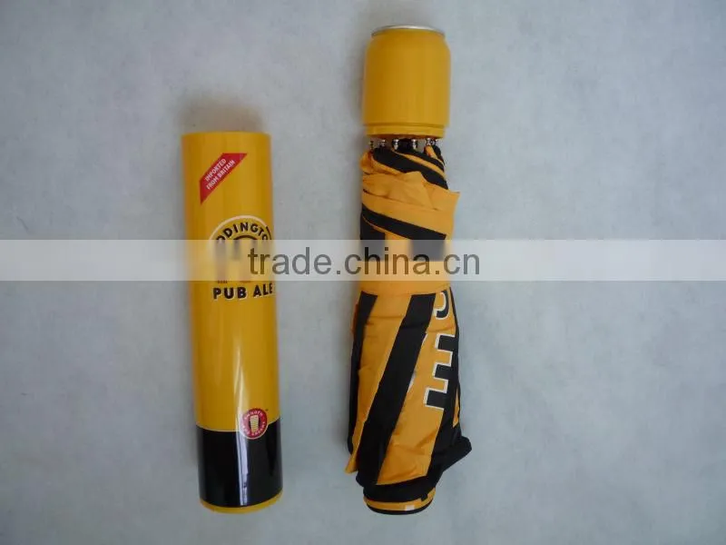 Fashion Design 3 Folds Wine Bottle Umbrella