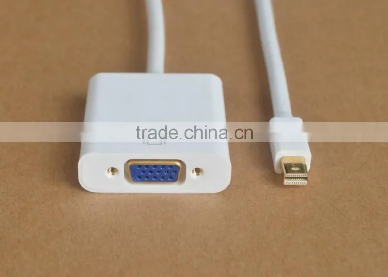 Mini Displayport to VGA with Audio Cable Displayport to VGA Adapter Male To Female 1080p Mini Displayport to VGA Converter