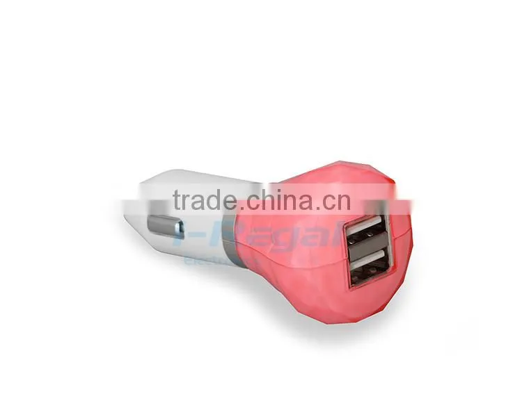 New arrival universal car cell phone chargers dual usb car charger