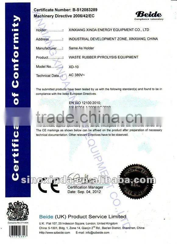 Waste plastic material refining machine XD-10