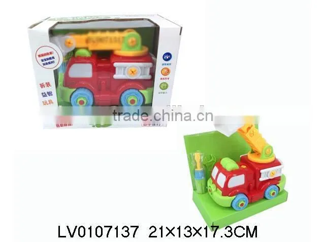 Plastic educational car toys,assembly car, DIY car