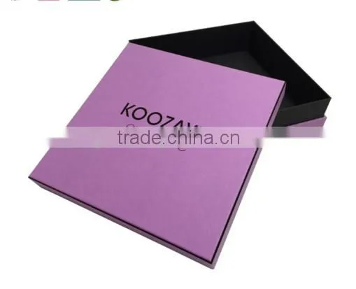 Customized for USA foam insert matt rigid black paper box for A4 document