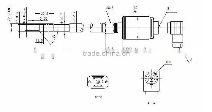 diaphragm type HART melt pressure transmitter
