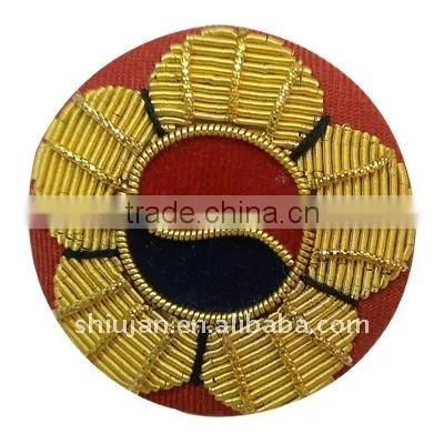 Bullion wire embroidery military hand badges---SH0090