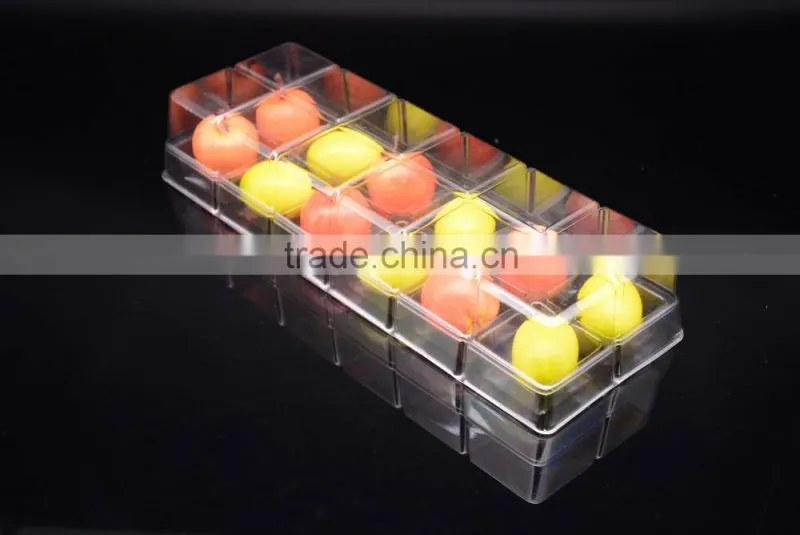 5 compartments disposable plastic salad bowl with lid