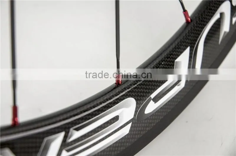 50mm Tubular Rim road bike wheels 700c carbon fiber rims clincher UD/3K matt full carbon rim for road aero bike