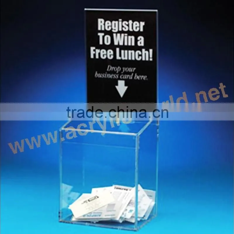 acrylic box/ acrylic donation box