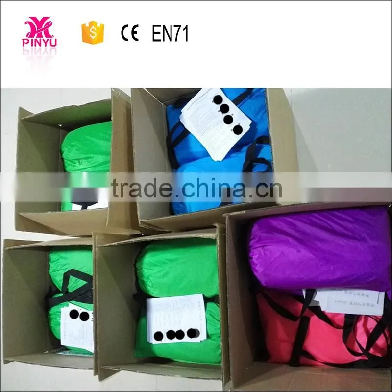 Shenzhen factory price air inflatable square sleeping bed and lazy bag sofa for new year gift