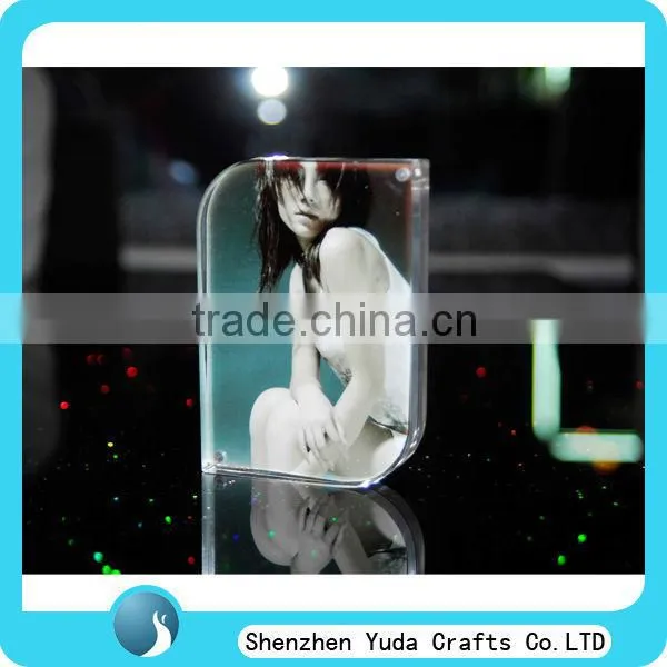 crystal magnetic picture frame Apple Shape Photo Frame clear Apple Shape Photo Frame
