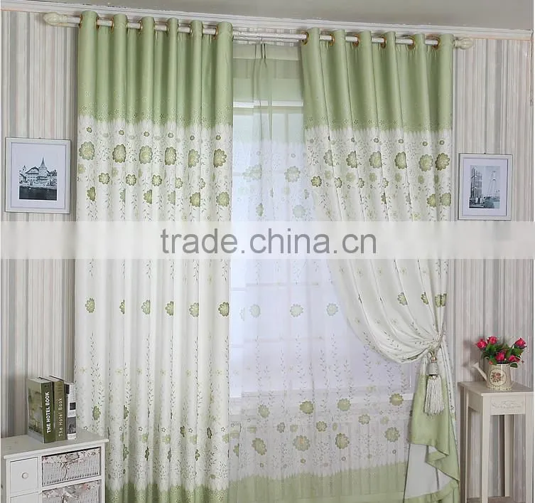 2015 hot sale printed designed No. 32 window curtains, made- up black out fabric in home or hotel