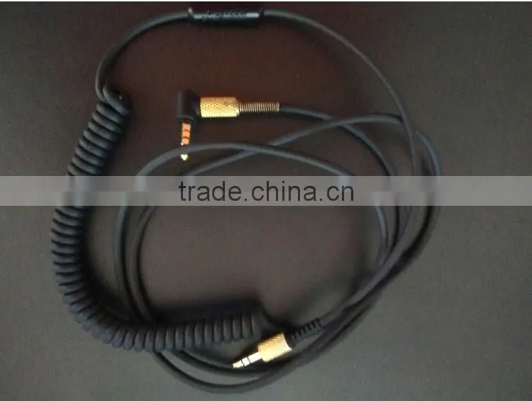 Replacement Audio Cable for Marshall Major II Monitor Headphone Cord with Remote Microphone for iphone Samsung