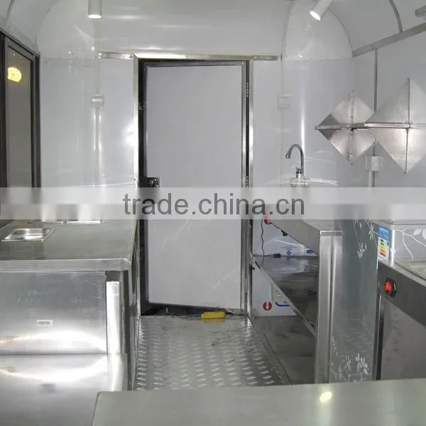 Spacious galvanized sheet JX-FS400B, mobile food cart for sale