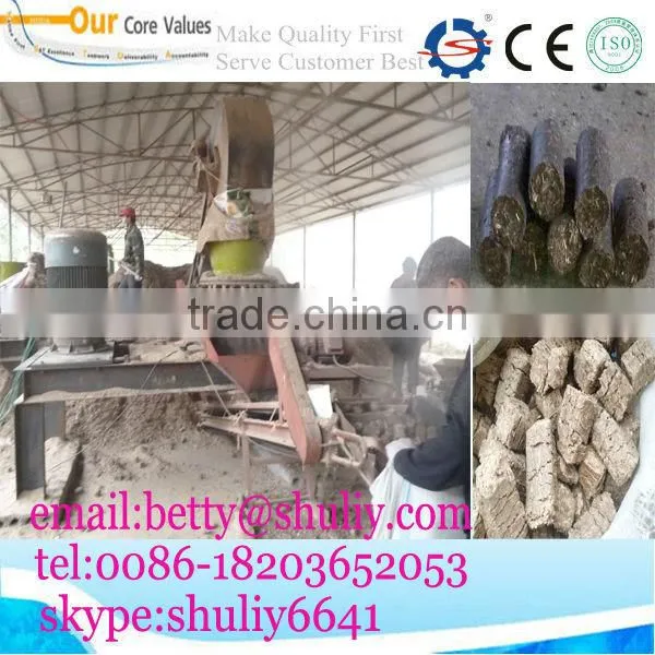 Crop straw fuel briquette machine